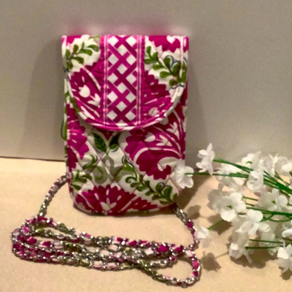 Vera Bradley Cell Phone Crossbody JULEP TULIP 13302-155 NWOT purse retired